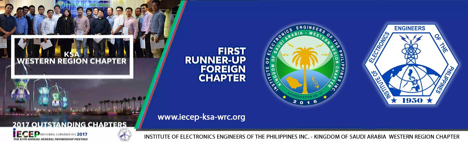 1st Runner-Up in 2017 Most Outstanding Foreign Chapter IECEP-KSA-WRC
